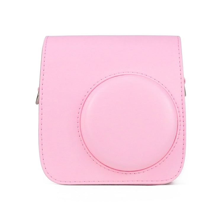 Borsa per fotocamera con custodia in pelle PU retrò per tutto il corpo con cinturino per FUJIFILM instax mini 7+, For FUJIFILM Instax Mini 7+