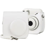 Borsa per fotocamera con custodia in pelle PU retrò per tutto il corpo con cinturino per FUJIFILM instax mini 7+, For FUJIFILM Instax Mini 7+