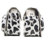 Borsa per fotocamera con custodia in pelle PU per tutto il corpo di mucca da latte con cinturino per FUJIFILM instax mini 7+, Milk Cow