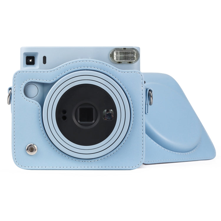 Borsa per fotocamera con custodia in pelle PU per tutto il corpo con cinturino per FUJIFILM instax Square SQ1