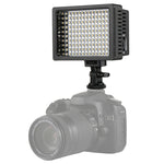 HD-160 Luce video LED a luce bianca Luce di riempimento per illuminazione fotografica sulla fotocamera per fotocamera Canon, Nikon, DSLR con 3 piastre filtro, HD-160