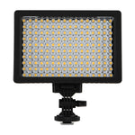 HD-160 Luce video LED a luce bianca Luce di riempimento per illuminazione fotografica sulla fotocamera per fotocamera Canon, Nikon, DSLR con 3 piastre filtro, HD-160