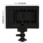 HD-160 Luce video LED a luce bianca Luce di riempimento per illuminazione fotografica sulla fotocamera per fotocamera Canon, Nikon, DSLR con 3 piastre filtro, HD-160