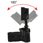 HD-160 Luce video LED a luce bianca Luce di riempimento per illuminazione fotografica sulla fotocamera per fotocamera Canon, Nikon, DSLR con 3 piastre filtro, HD-160