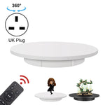 Giradischi per espositori rotanti elettrici da 42 cm, supporto per riprese video, carico: 100 kg, alimentazione plug-in, presa UK, 42cm, UK Plug