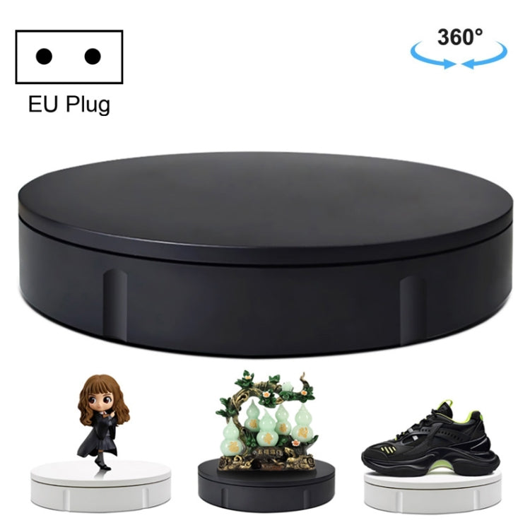 Giradischi per espositori rotanti elettrici da 22 cm, supporto per riprese video, carico: 50 kg, spina europea, 22cm, EU Plug