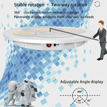 Piattaforma girevole elettrica per espositori rotanti da 60 cm, carico: 100 kg, alimentazione plug-in, presa UK, 60cm, UK Plug