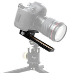 Supporto per piastra a sgancio rapido con testa per treppiede con cursore macro a 2 vie in alluminio di precisione più adatto da 180 mm, MR-180