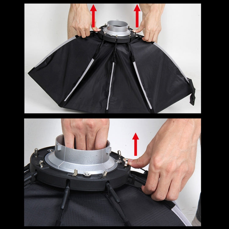 TRIOPO K2-55 Diffusore con montaggio Bowens per softbox parabolico ottagonale Speedlite Flash da 55 cm, K2-55