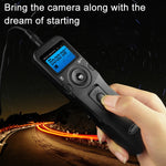 RST-7002 Schermo LCD Time Lapse Intervallometro Rilascio otturatore Timer digitale Telecomando con cavo C8 per fotocamera CANON 1D/1DS/50D/40D/30D/20D/10D/5D/7D, RST-7002