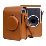 Custodia verticale in pelle PU per fotocamera full body con cinturino per FUJIFILM instax mini Evo, For FUJIFILM instax mini Evo Vertical
