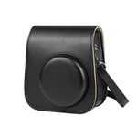 Custodia in pelle per fotocamera a corpo pieno in tinta unita con cinturino per FUJIFILM Instax mini 11
