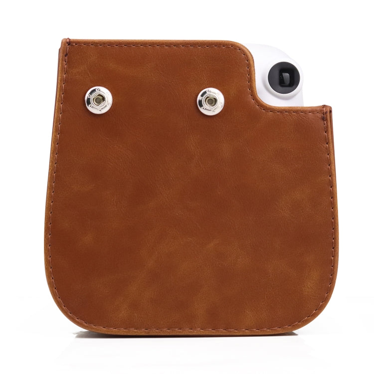 Custodia in pelle per fotocamera retro full body con cinturino per FUJIFILM Instax mini 11, For FUJIFILM Instax mini 11