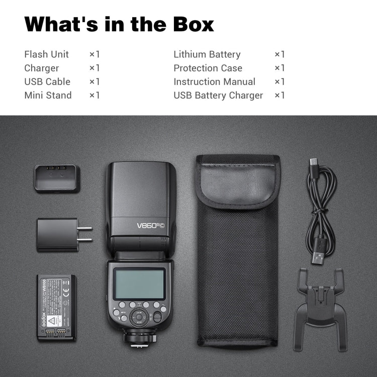 Godox V860 III-C 2.4GHz Wireless TTL II HSS Flash Speedlite per Canon, V860 III-C for Canon