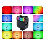 MJ88 Pocket 3000-7000K + RGB Luce di riempimento di bellezza a colori per fotocamera portatile Streamer per fotografia Luce a LED con telecomando, MJ88