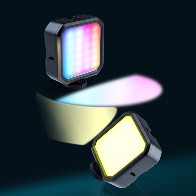 MJ88 Pocket 3000-7000K + RGB Luce di riempimento di bellezza a colori per fotocamera portatile Streamer per fotografia Luce a LED con telecomando, MJ88