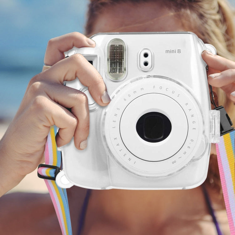 Custodia protettiva in cristallo con cinturino per FUJIFILM instax mini 9 / mini 8+ / mini 8, For FUJIFILM instax mini 9