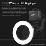 Godox Ring72 Macro Ring 48 LED Flash Light con 8 anelli adattatori di dimensioni diverse, Ring72