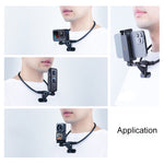 Supporto per fotocamera da collo indossabile pigro a mani libere, Neck Holder D