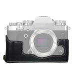 Base mezza custodia per fotocamera in pelle PU con filo da 1/4 di pollice per FUJIFILM X-T3/X-T2, For FUJIFILM X-T3