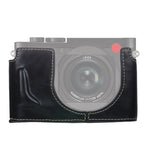Base mezza custodia per fotocamera in pelle PU con filettatura da 1/4 di pollice per Leica Q2, For Leica Q2