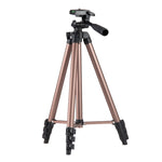 Supporto per treppiede pieghevole in lega di alluminio a 4 sezioni da 130 cm con testa tridimensionale, L-3130 Black, L-3130 Champagne Gold, L-3130 Silver