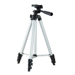 Supporto per treppiede pieghevole in lega di alluminio a 4 sezioni da 130 cm con testa tridimensionale, L-3130 Black, L-3130 Champagne Gold, L-3130 Silver
