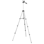 Supporto per treppiede pieghevole in lega di alluminio a 4 sezioni da 130 cm con testa tridimensionale, L-3130 Black, L-3130 Champagne Gold, L-3130 Silver