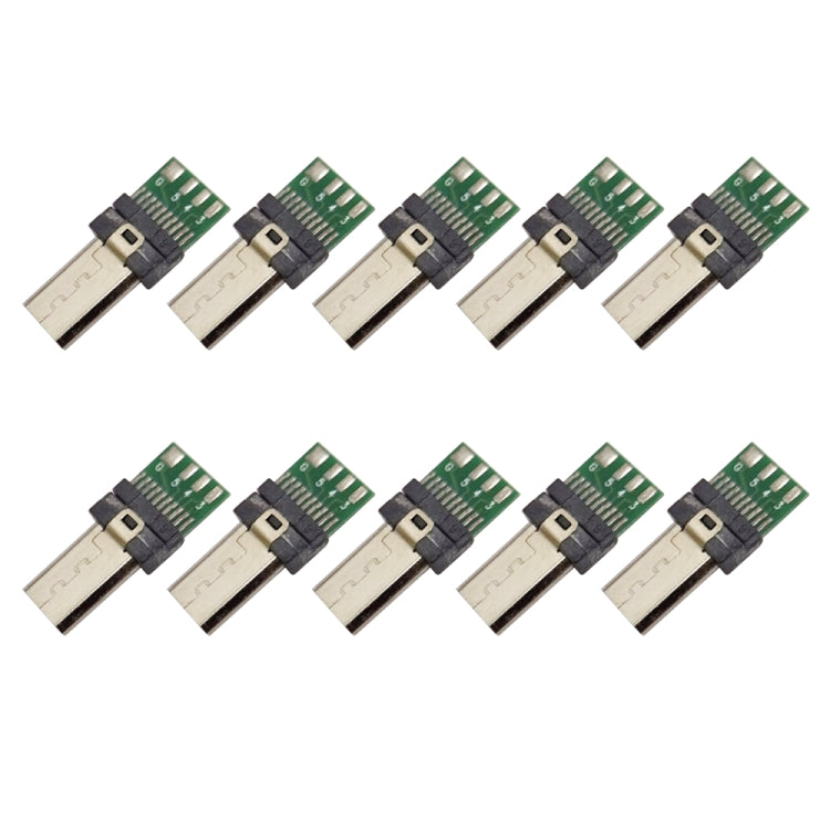 Adattatore micro USB per connettore PCB USB a 15 pin da 10 pezzi per cavo dati fotocamera Sony