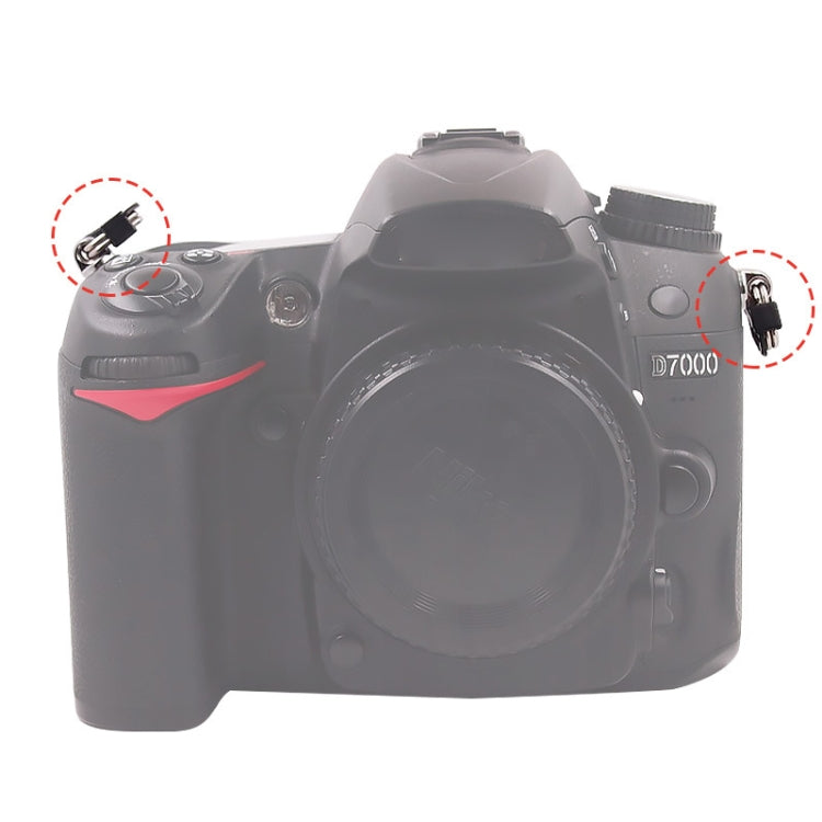 Gancio ad anello triangolare diviso per tracolla per fotocamera BEXIN ZH-Q da 10 pezzi, ZH-Q