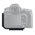 Supporto base con staffa per piastra a L a sgancio rapido per riprese verticali per Nikon D800 / D800E / D810, Nikon D800