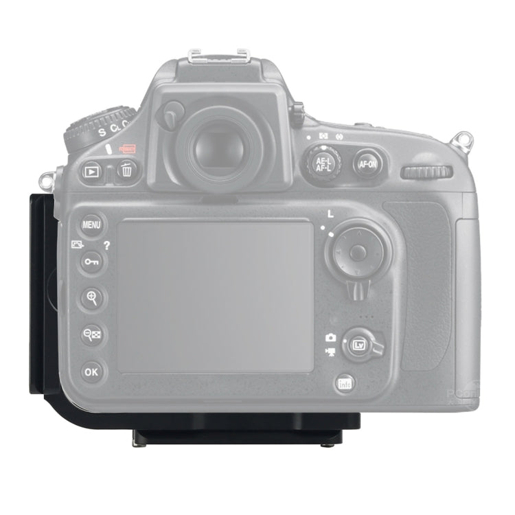 Supporto base con staffa per piastra a L a sgancio rapido per riprese verticali per Nikon D800 / D800E / D810, Nikon D800