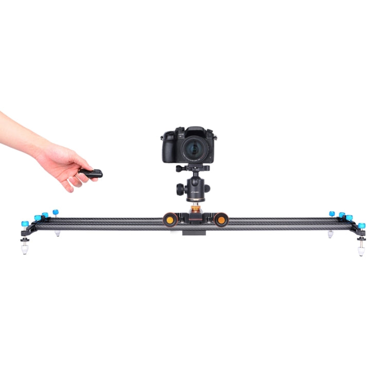 YELANGU L4X Ruota per fotocamera Dolly II Carrello elettrico per binario a 3 ruote Puleggia video con telecomando per fotocamere DSLR/DV domestiche, GoPro, smartphone, Carico: 3 kg, L4X Dolly Car Black