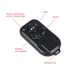 YELANGU L4X Ruota per fotocamera Dolly II Carrello elettrico per binario a 3 ruote Puleggia video con telecomando per fotocamere DSLR/DV domestiche, GoPro, smartphone, Carico: 3 kg, L4X Dolly Car Black