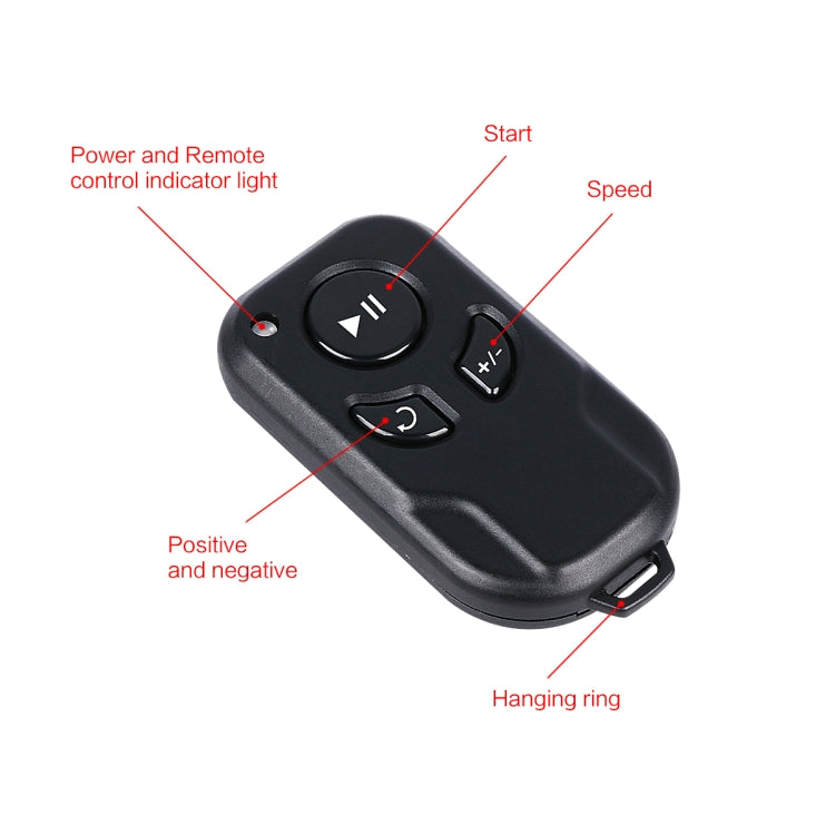 YELANGU L4X Ruota per fotocamera Dolly II Carrello elettrico per binario a 3 ruote Puleggia video con telecomando per fotocamere DSLR/DV domestiche, GoPro, smartphone, Carico: 3 kg, L4X Dolly Car Black