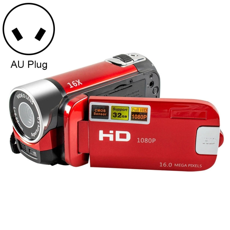 Videocamera DV da viaggio domestica HD con zoom digitale 16X da 16 milioni di pixel, presa AU, AU Plug
