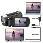 Videocamera DV HD con zoom digitale 16X e sensore 16MP