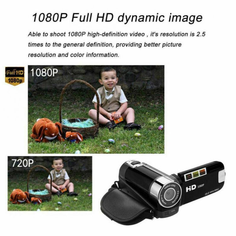 16X Digital Zoom 16 Million Pixels HD Home Travel DV Camcorder UK Plug