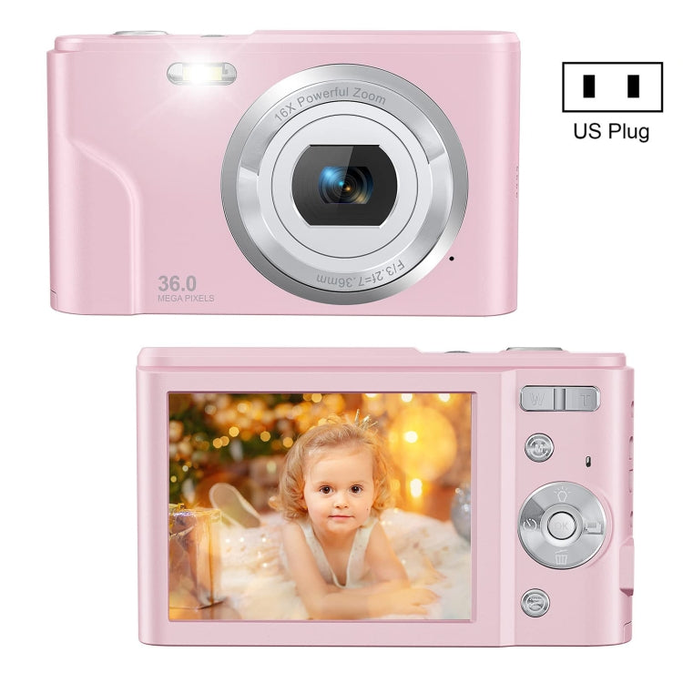 DC311 2.4 inch 36MP 16X Zoom 2.7K Full HD Kids Digital Camera, US Plug, DC311, US Plug