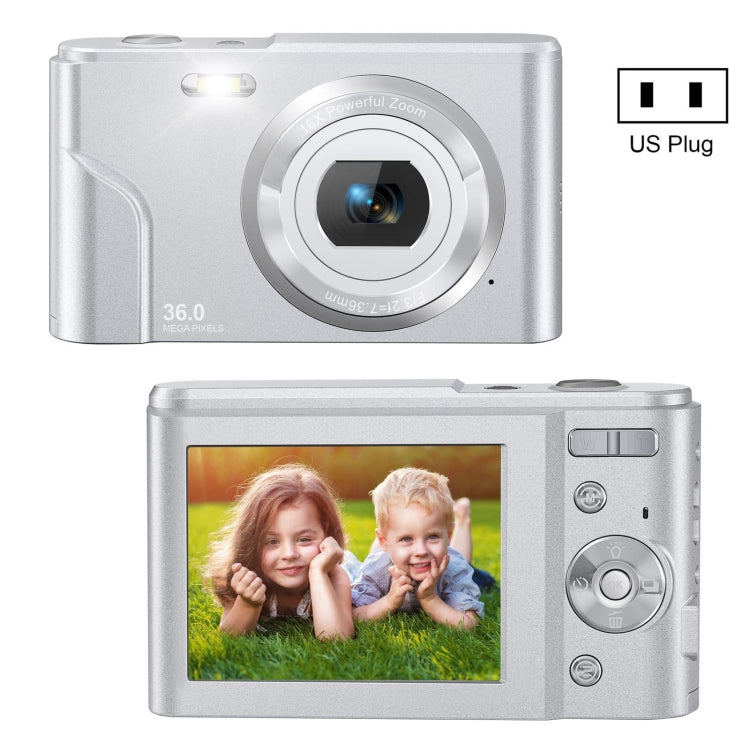 DC311 2.4 inch 36MP 16X Zoom 2.7K Full HD Kids Digital Camera, US Plug, DC311, US Plug