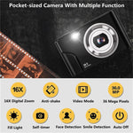 Fotocamera digitale per bambini 36MP 16X Zoom 2,4" LCD