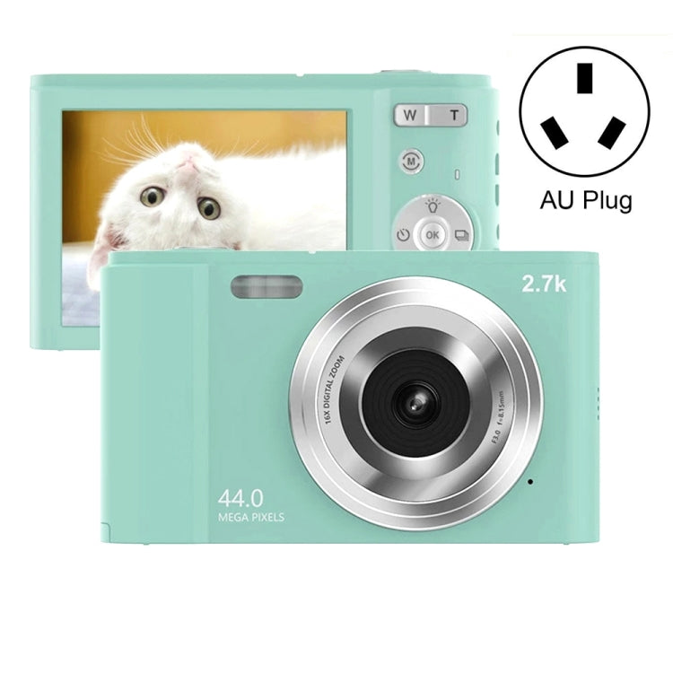 DC302 2.88 inch 44MP 16X Zoom 2.7K Full HD Kids Digital Camera, AU Plug, DC302, AU Plug