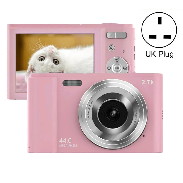 DC302 2.88 inch 44MP 16X Zoom 2.7K Full HD Kids Digital Camera UK Plug DC302 UK Plug