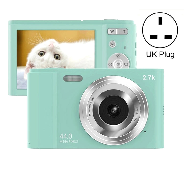 DC302 2.88 inch 44MP 16X Zoom 2.7K Full HD Kids Digital Camera UK Plug DC302 UK Plug