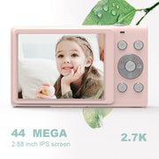 DC402 2.4 inch 44MP 16X Zoom 1080P Full HD Kids Digital Camera, US Plug