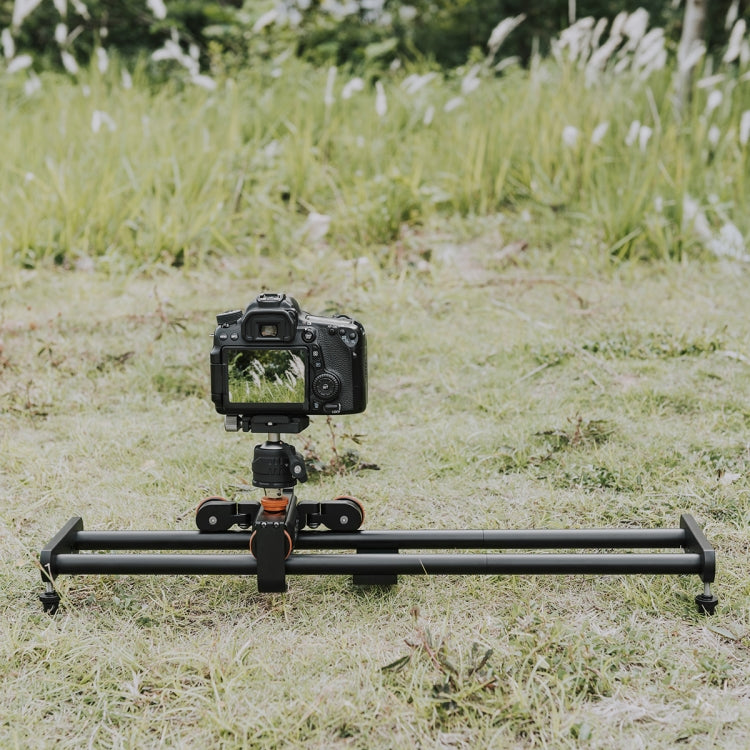 YELANGU L4X-BE YLG1817A Binario di scorrimento per giunzioni in lega di alluminio da 60 cm + Puleggia video a 3 ruote Carrello per macchine fotografiche reflex/videocamere, L4X-BE 60cm Rail Track + Dolly Car