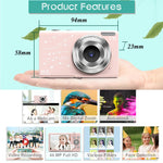 Fotocamera digitale per bambini 44MP 2,4" 16X zoom Full HD