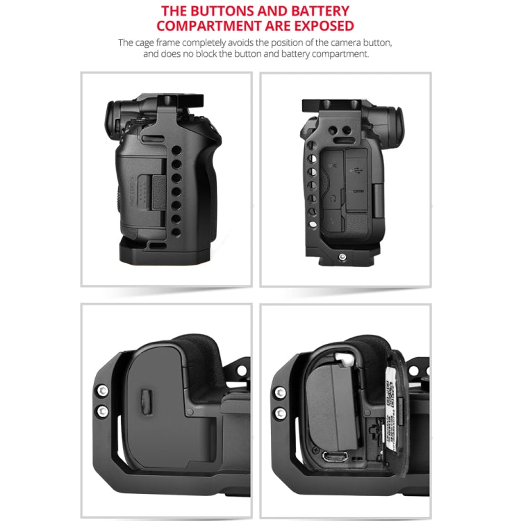 YELANGU C22-A YLG0334B-A Stabilizzatore gabbia videocamera per Canon EOS R5/R6/R, YLG0334B-A