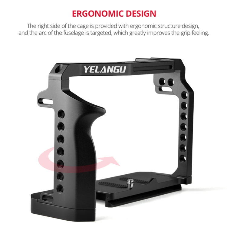 YELANGU C22-A YLG0334B-A Stabilizzatore gabbia videocamera per Canon EOS R5/R6/R, YLG0334B-A