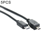 Cavo dati telefonico da micro USB a mini USB OTG da 5 pezzi da 30 cm per Nikon, Micro  to Mini 8 Pin For Nikon